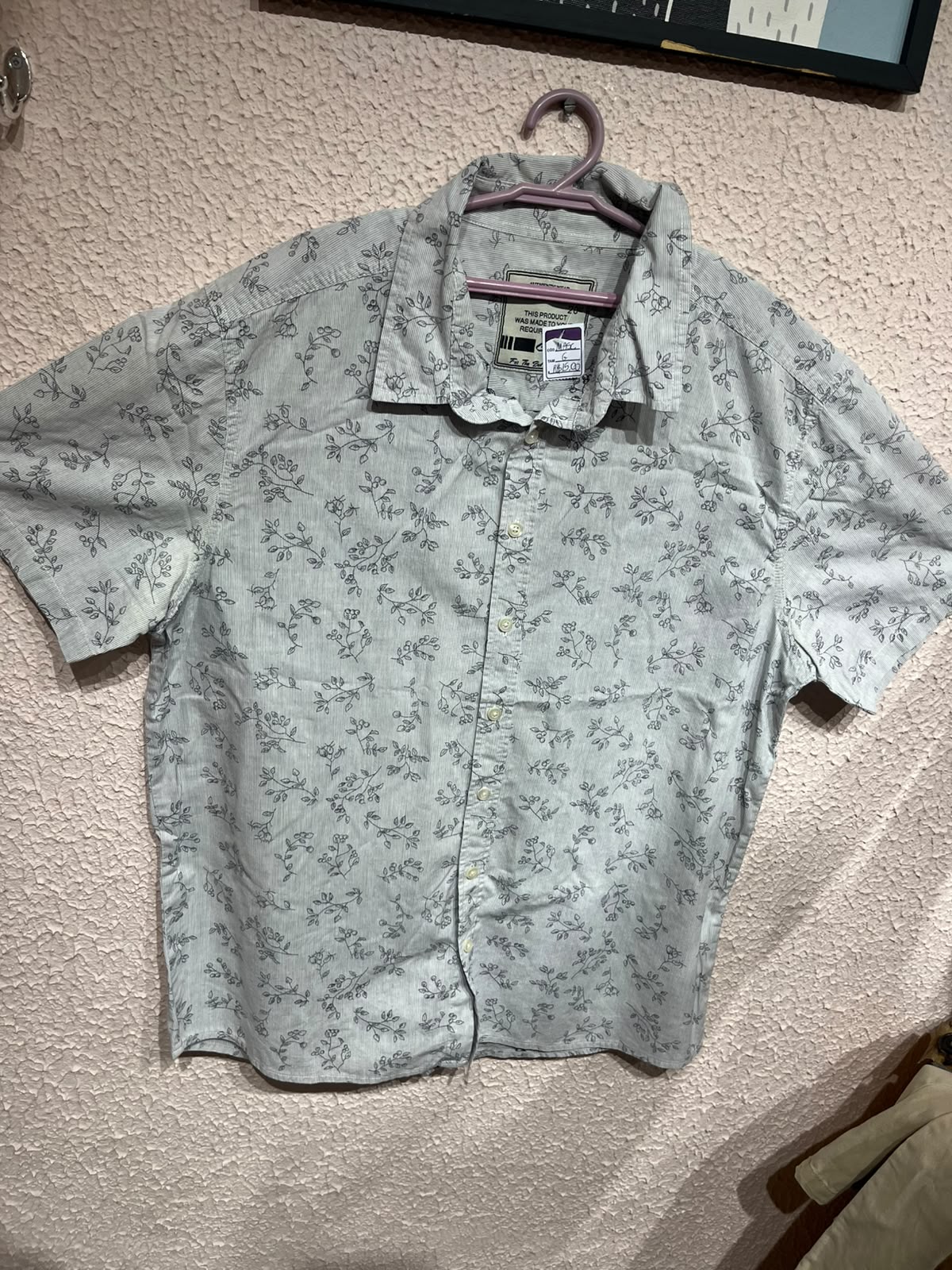 Camisa botão florida