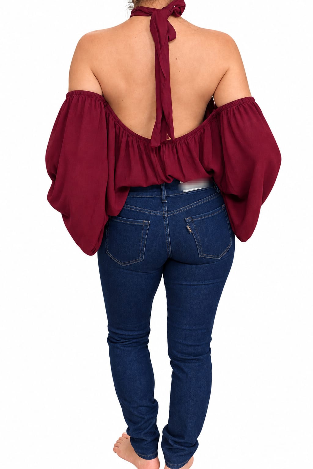 Camisa feminina costas nuas - foto 2