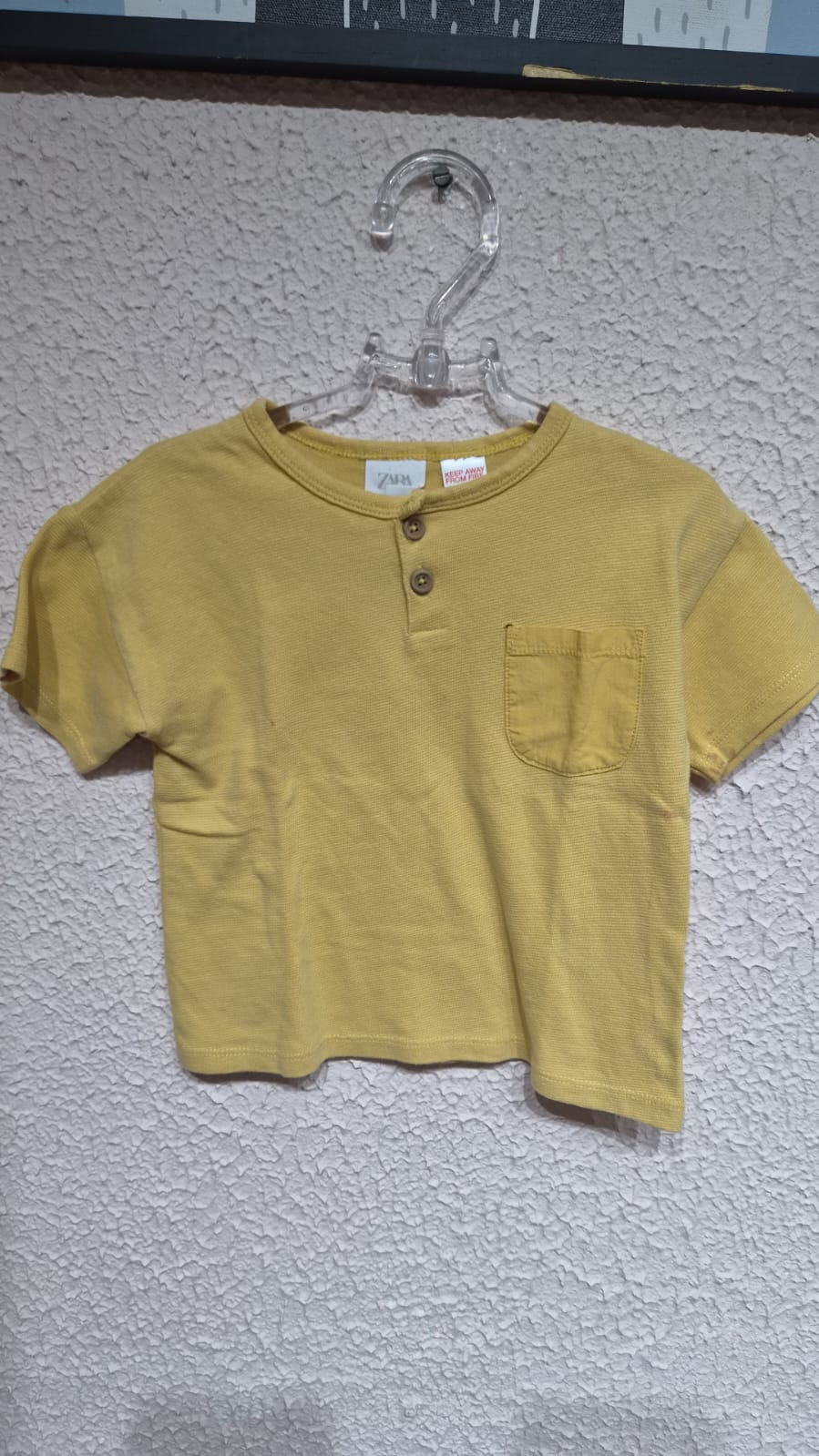 Camisa amarela Zara