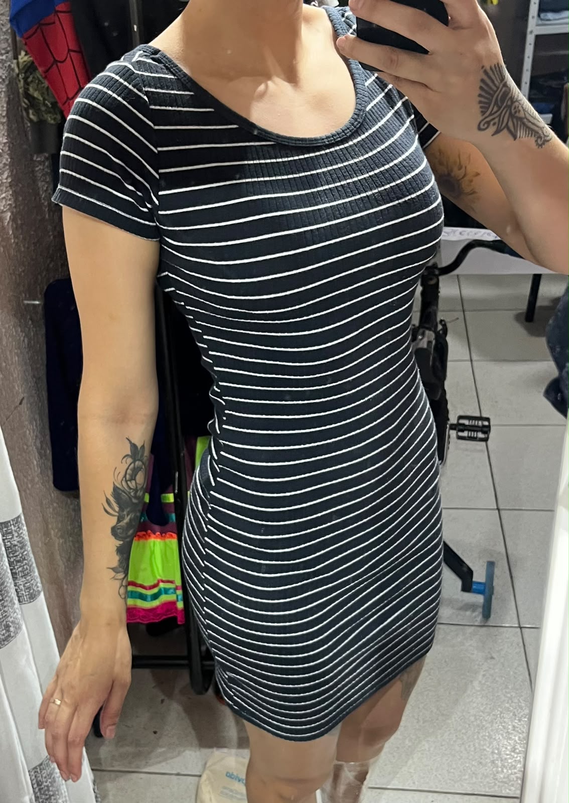 Vestido listrado