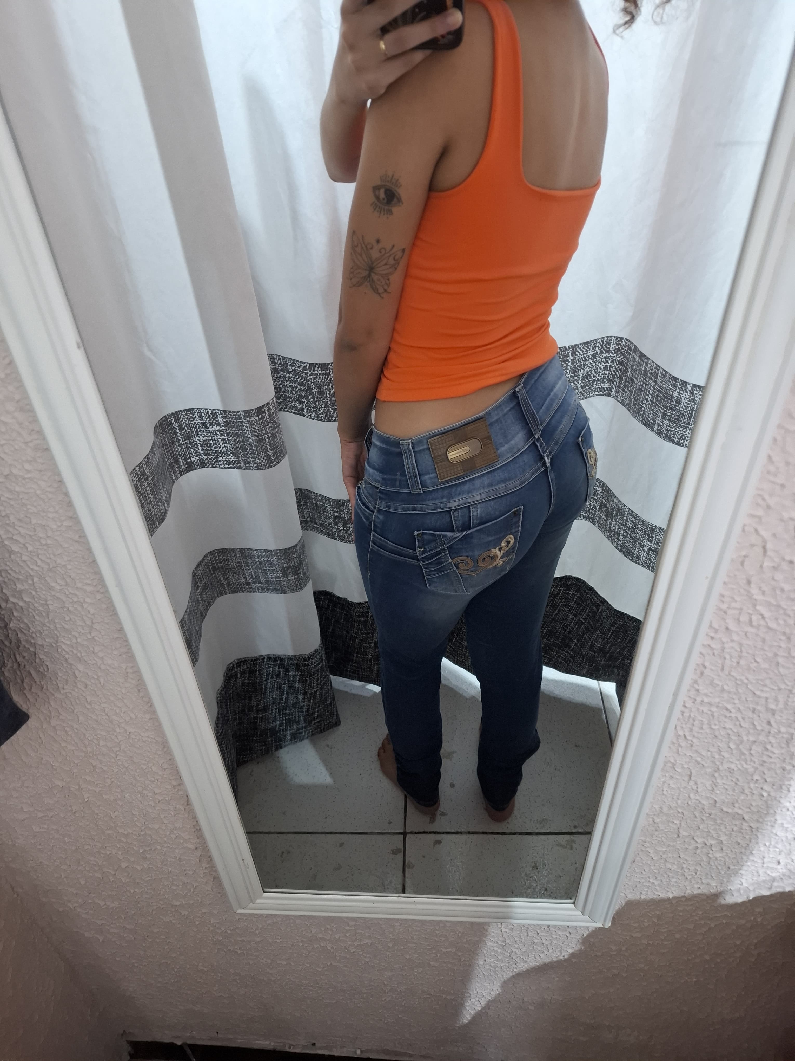 Calça jeans cós baixo Skinny - foto 3