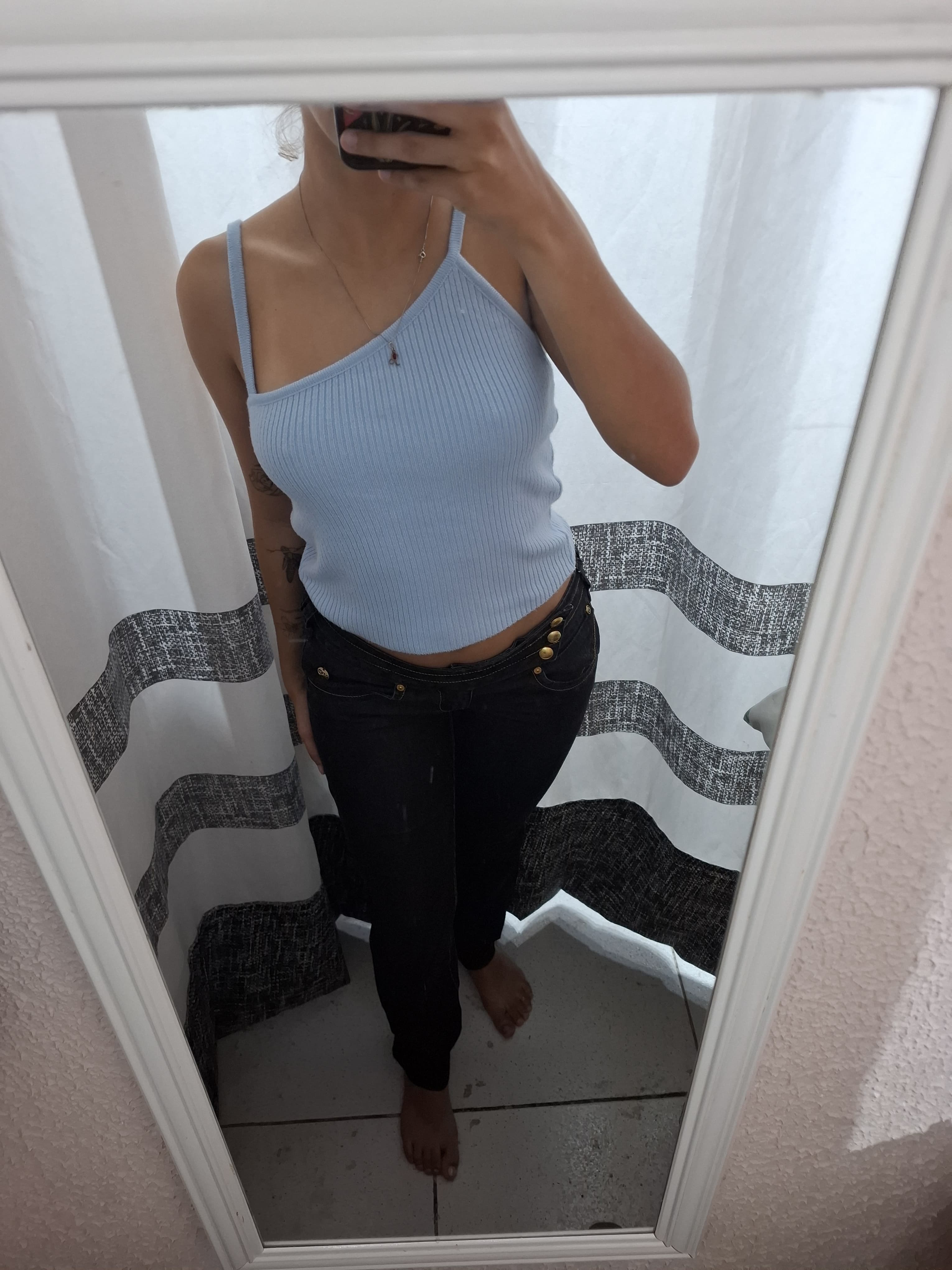 Blusa assimétrica de tricô - foto 2