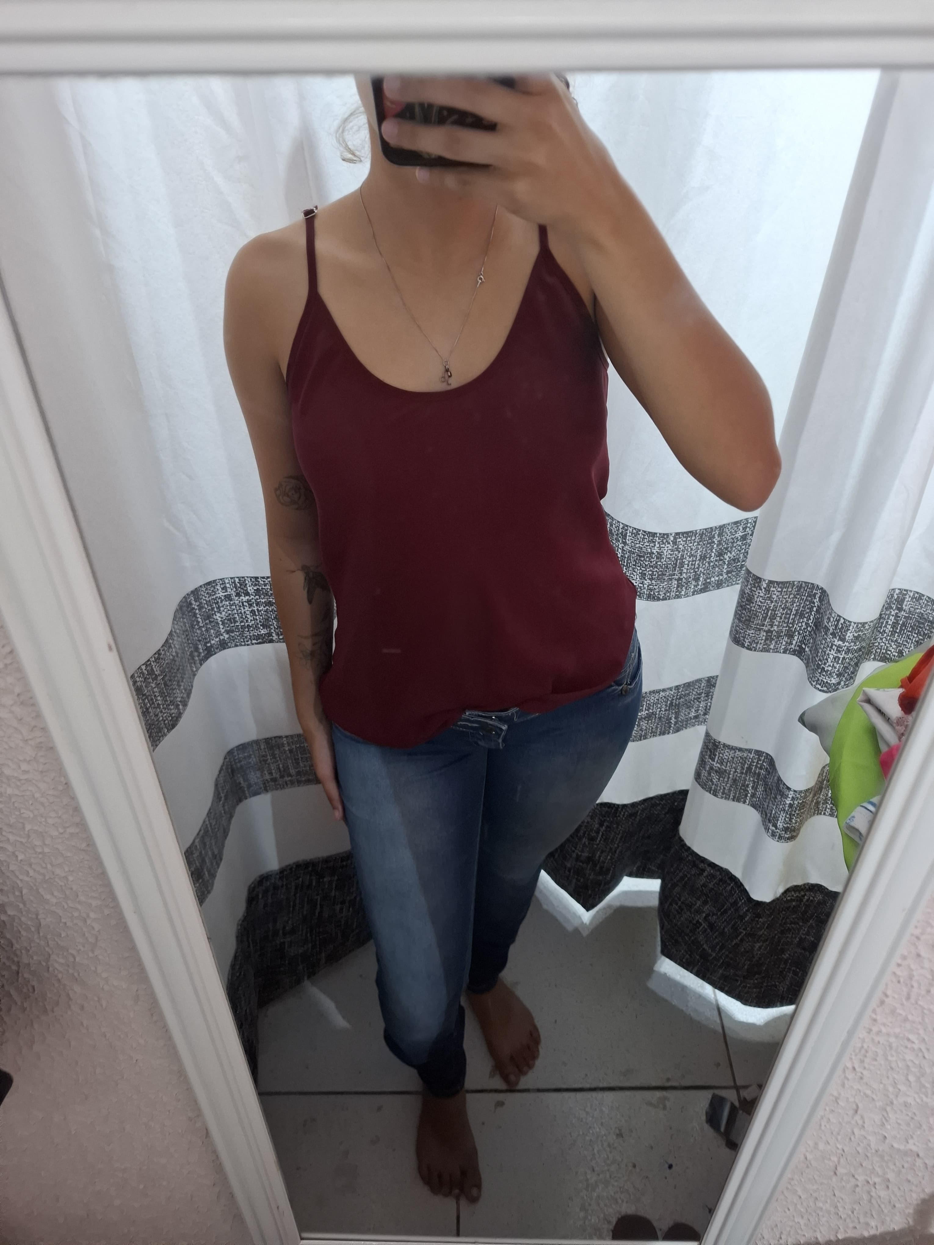 Blusa vinho de alcinha - foto 2