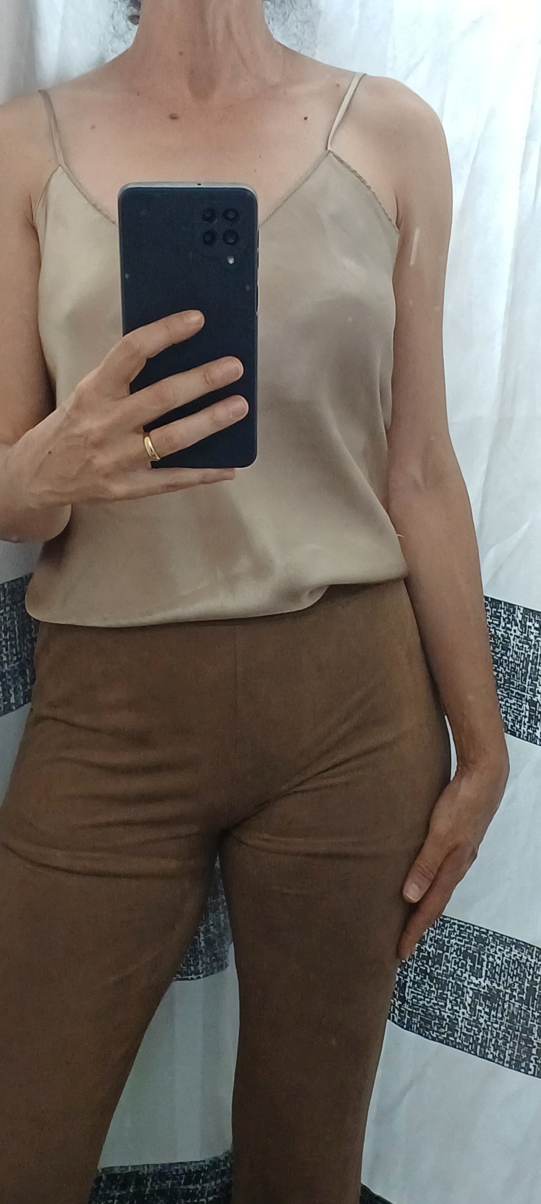 Calça de veludo marrom