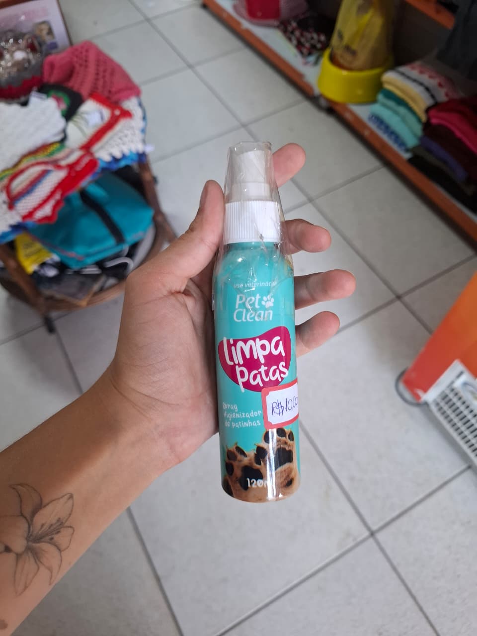 Spray limpa patas