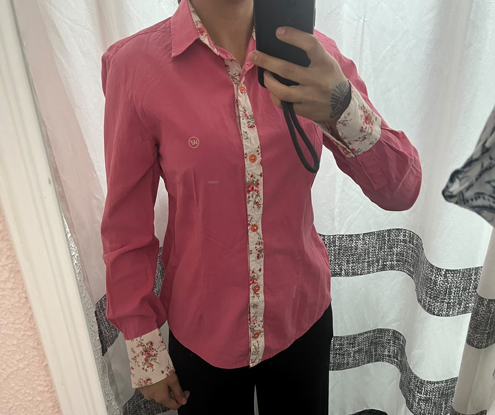 Camisa social rosa