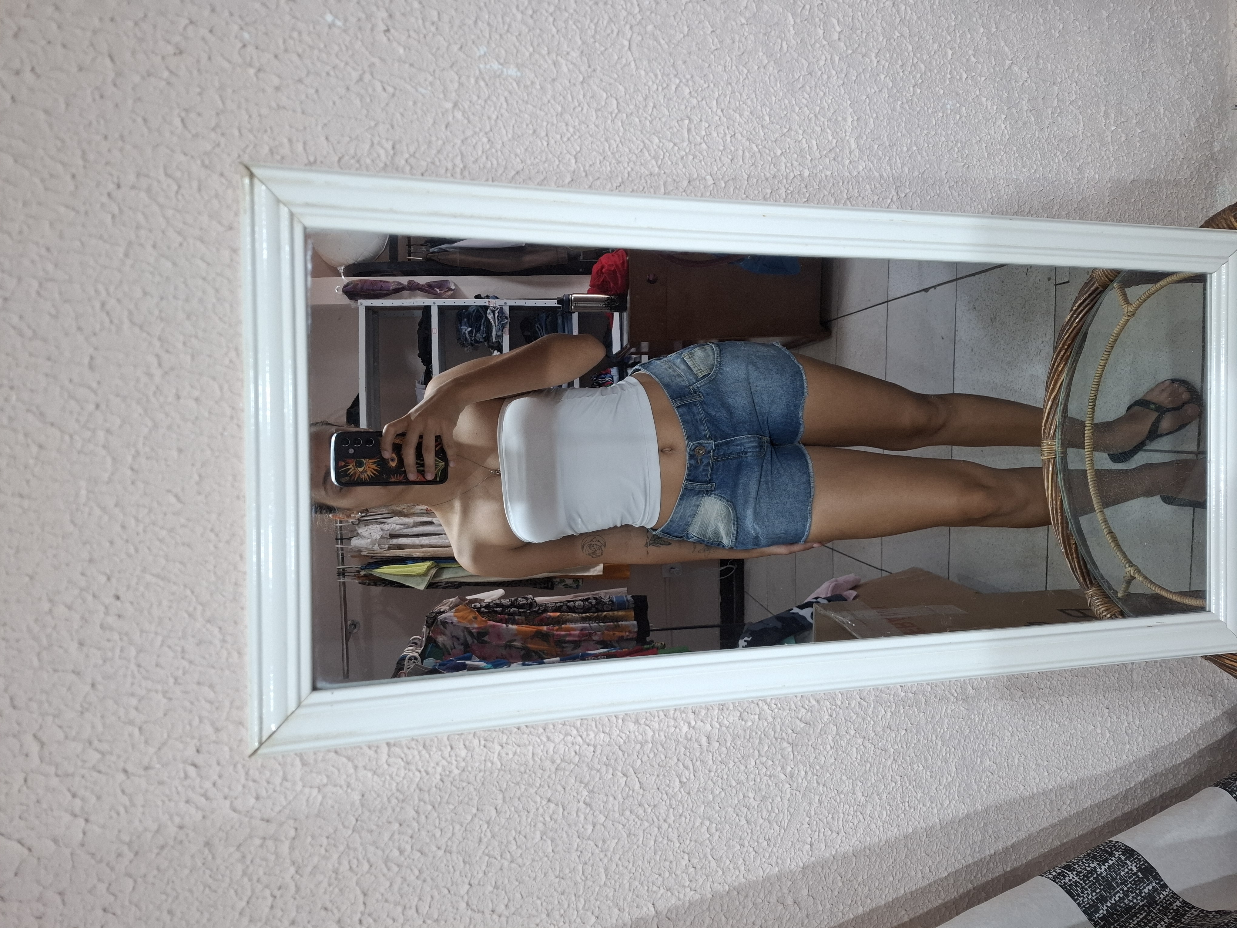 Short jeans detalhes