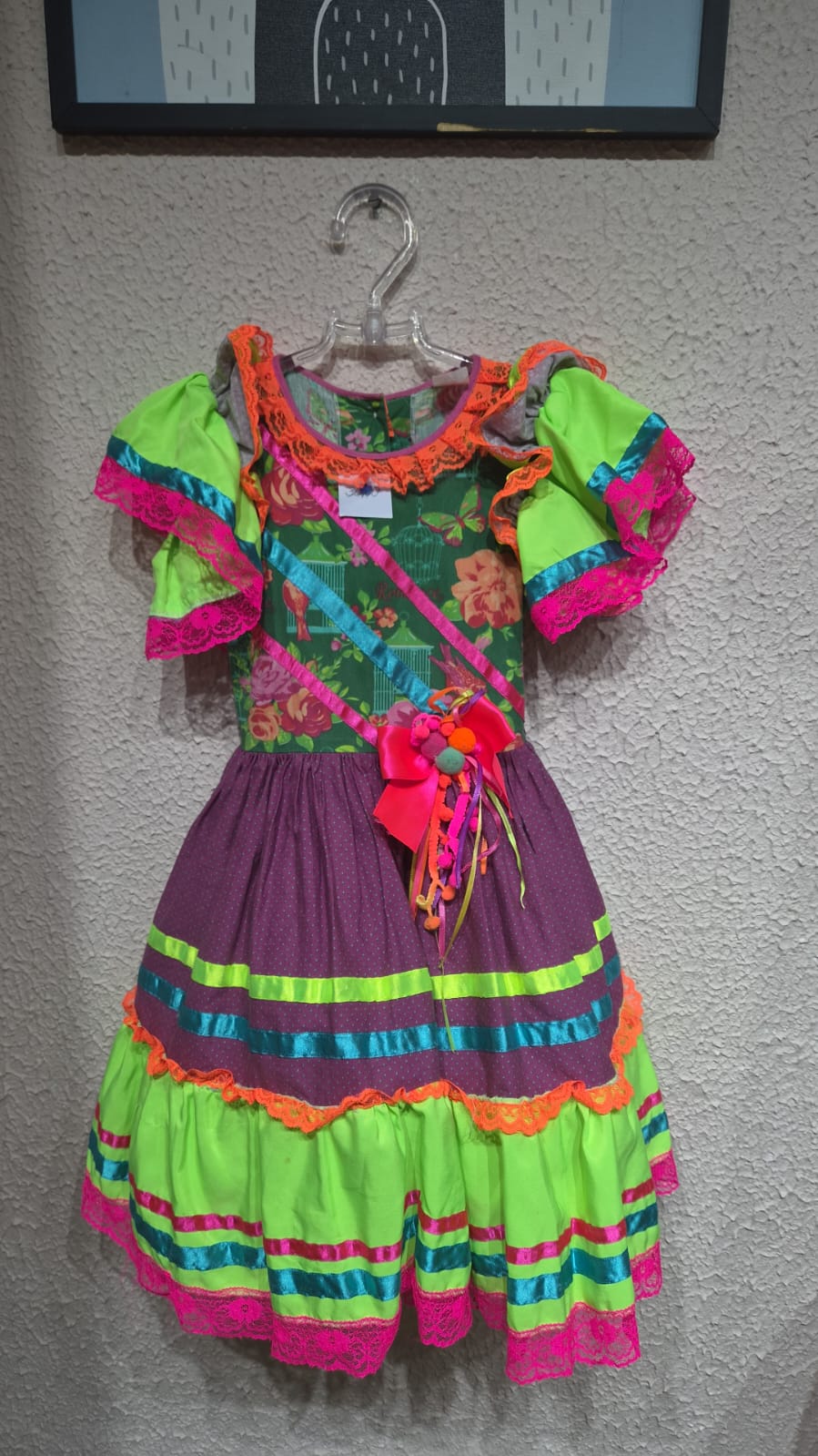 Vestido de quarilha infantil